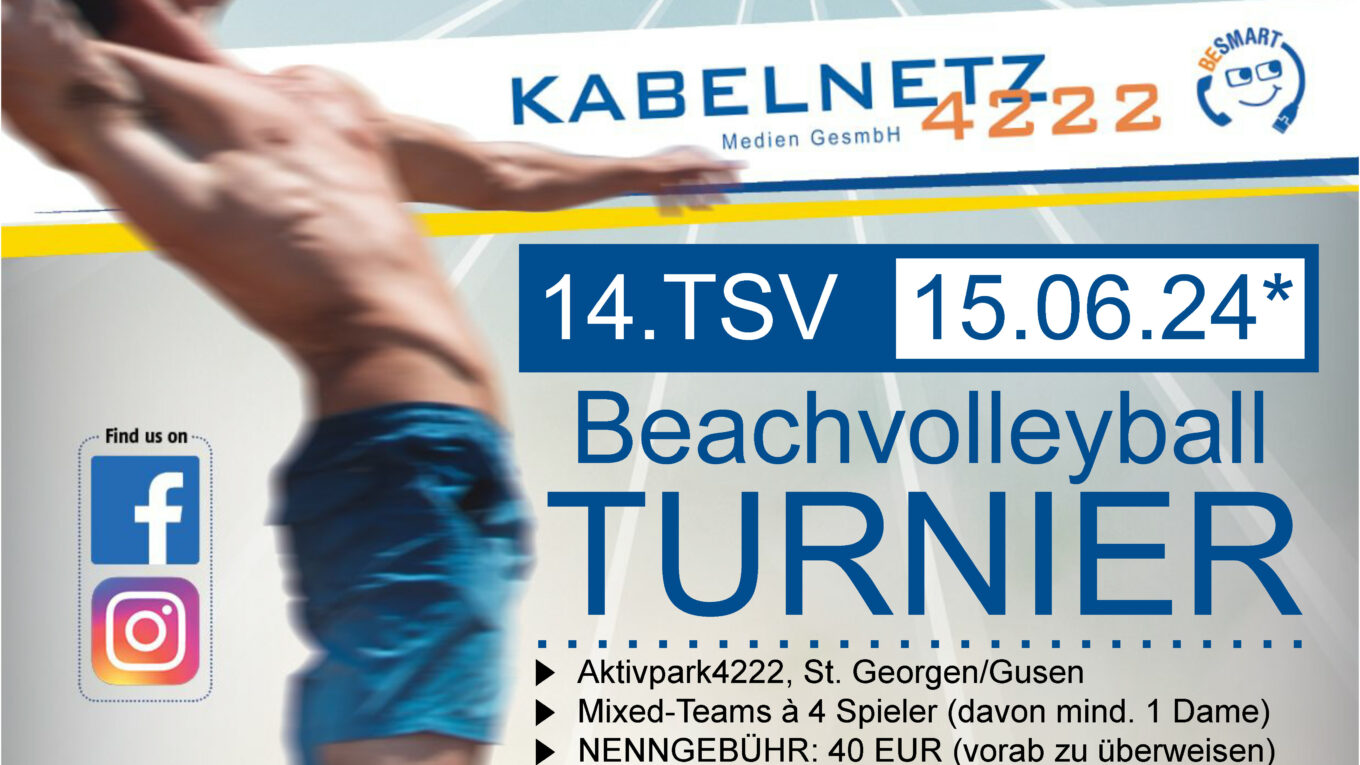 14. TSV Kabelnetz 4222 Beachvolleyball Turnier